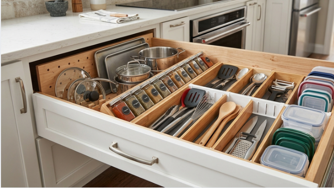 kitchen drawer rack