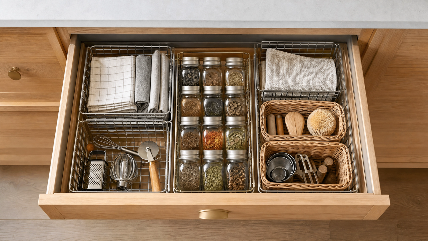 kitchen drawer storage