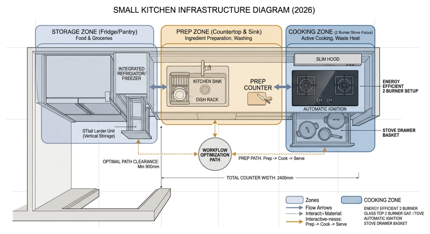 The Ultimate 2 Burner Gas Stove Buying Guide for Small Kitchens at Home 2 modern l shape kitchen bangladesh.png