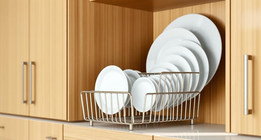 Stainless steel plate stand