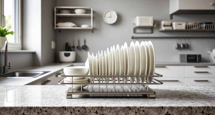 stainless steel plate stand for kitchen
