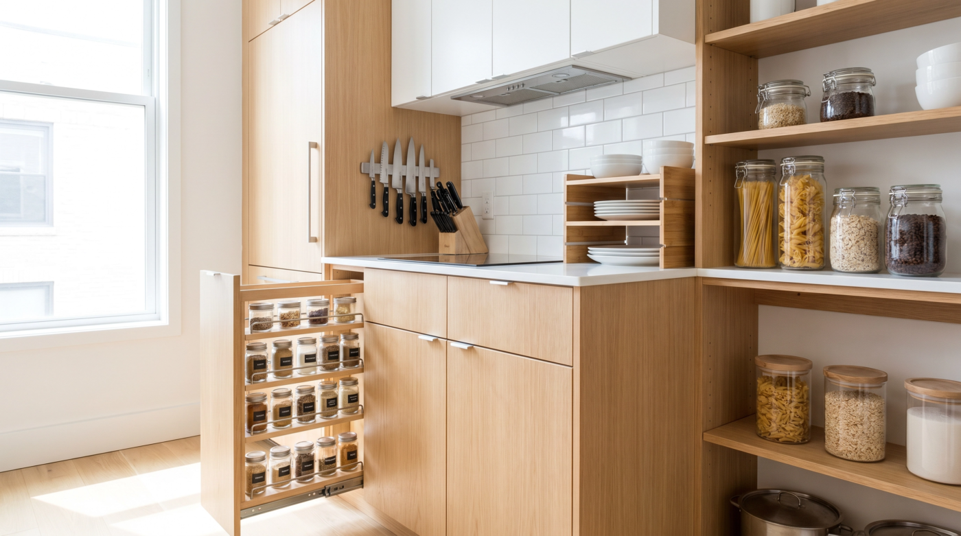 small kitchen storage