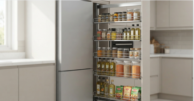 Smart Kitchen Storage Ideas for Bangladeshi Homes 4 Maximize tight cooking spaces with clever hidden kitchen storage ideas. Discover the latest trends, cabinet materials, and smart hardware solutions for your home. (3)
