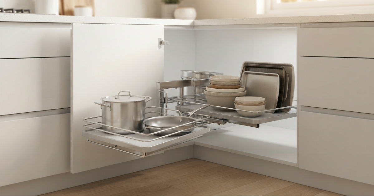 Kitchen Shelf Divider: Maximize Storage Space with Style 2 Maximize tight cooking spaces with clever hidden kitchen storage ideas. Discover the latest trends cabinet materials and smart hardware solutions for your home. 4