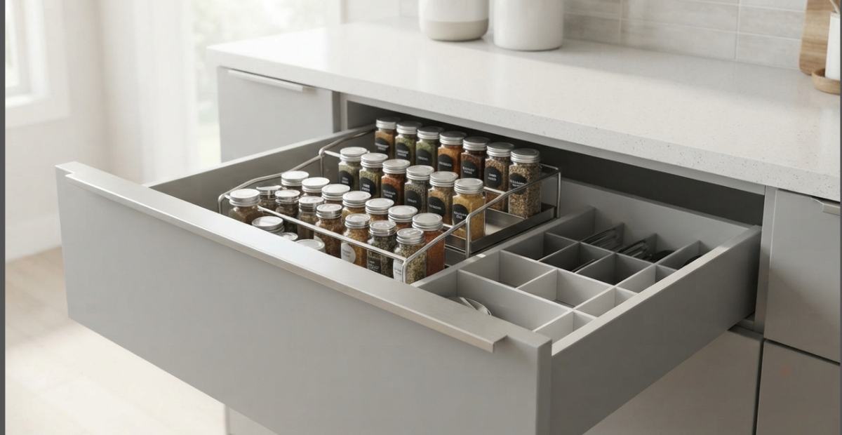 Best Finger Pull Handle Ideas for an Organized Kitchen 2 finger pull handle spice 2026.png