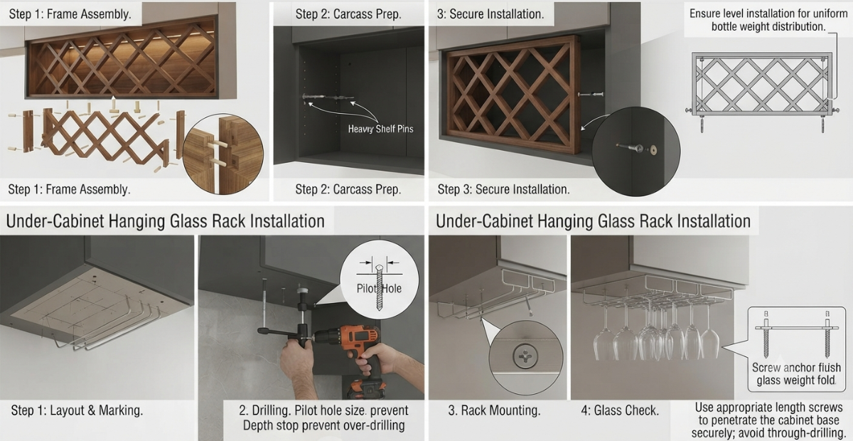 Wine Rack Cabinet Insert: Smart Storage Ideas for Every Home 2 heavy duty full extension slide out bottle rack.jpg