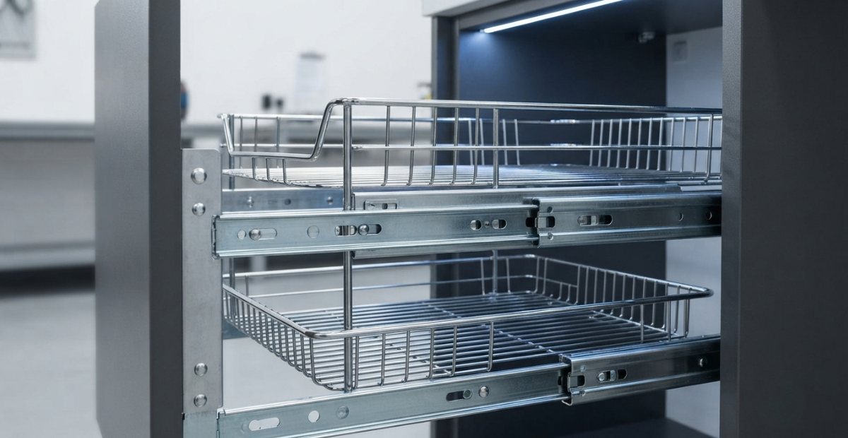 Under Counter Basket: Smart Storage for Modern Kitchens 2 heavy duty under counter basket mechanism