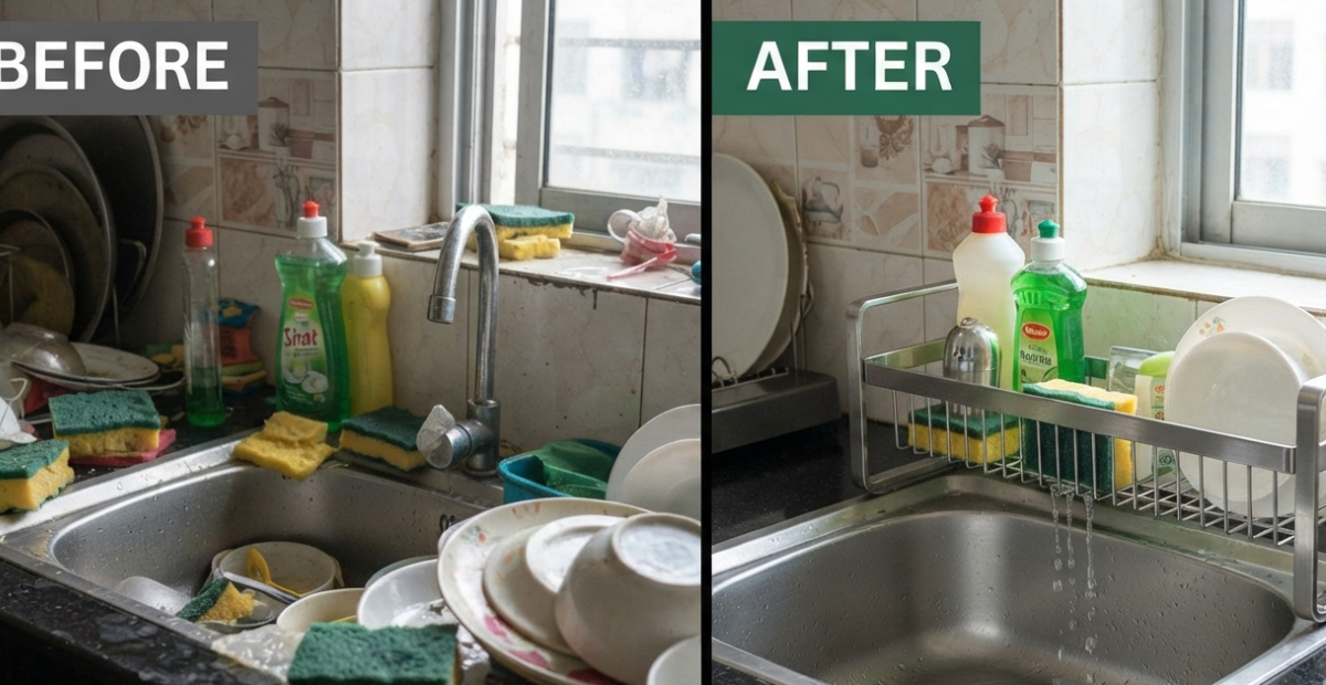 Best Kitchen Sink Organizer Rack 2026 Guide 1 Best Kitchen Sink Organizer Rack in Bangladesh (2026 Guide)
