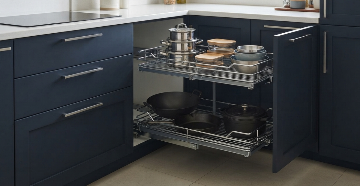 Deep Cabinet Organizer: Maximize Kitchen Storage Space Today 9 modular-kitchen-deep-corner-organizer-dhaka