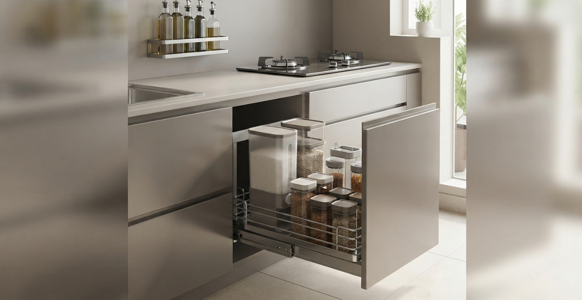 Smart Food Container Organizer Guide for Modern Kitchens 2 modular kitchen hardware storage bangladesh.jpg
