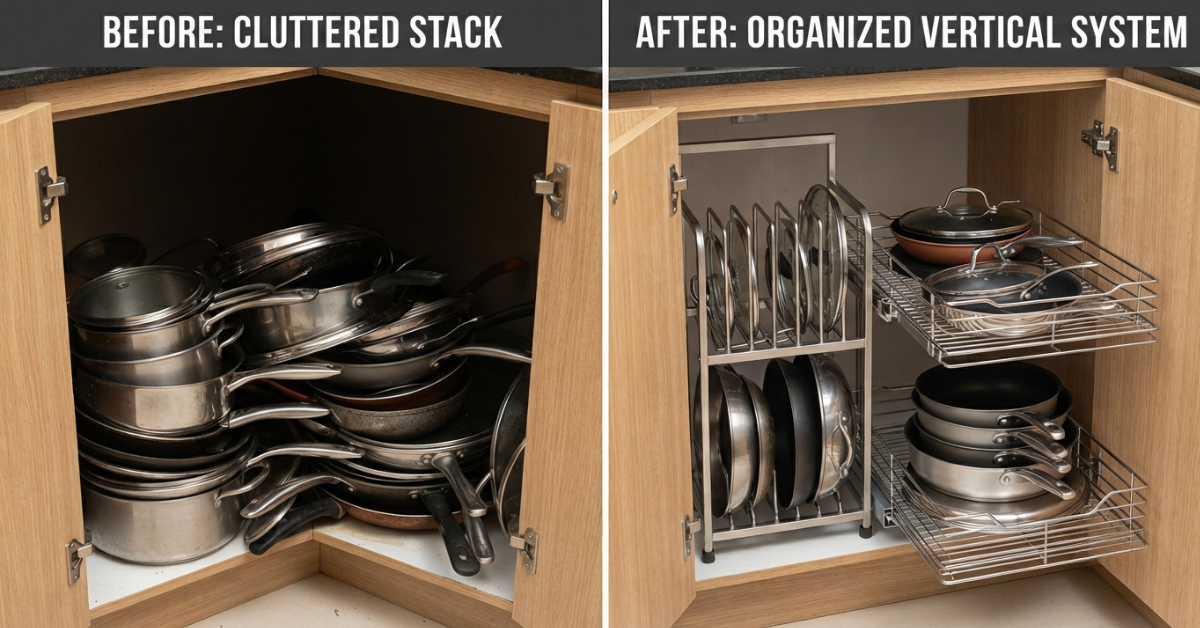 Pan Organizer Rack Solutions for Small Kitchen Cabinets (2026)