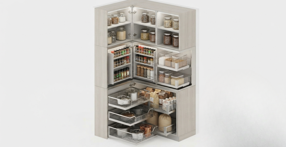 Kitchen Pantry Organizer Racks for sale: The Ultimate 2026 Upgrade Guide 1 A close-up comparison showing a high-grade 304 stainless steel pantry organizer rack (rust-free) next to a corroded, pitted low-grade chrome rack, highlighting durability in humid climates.