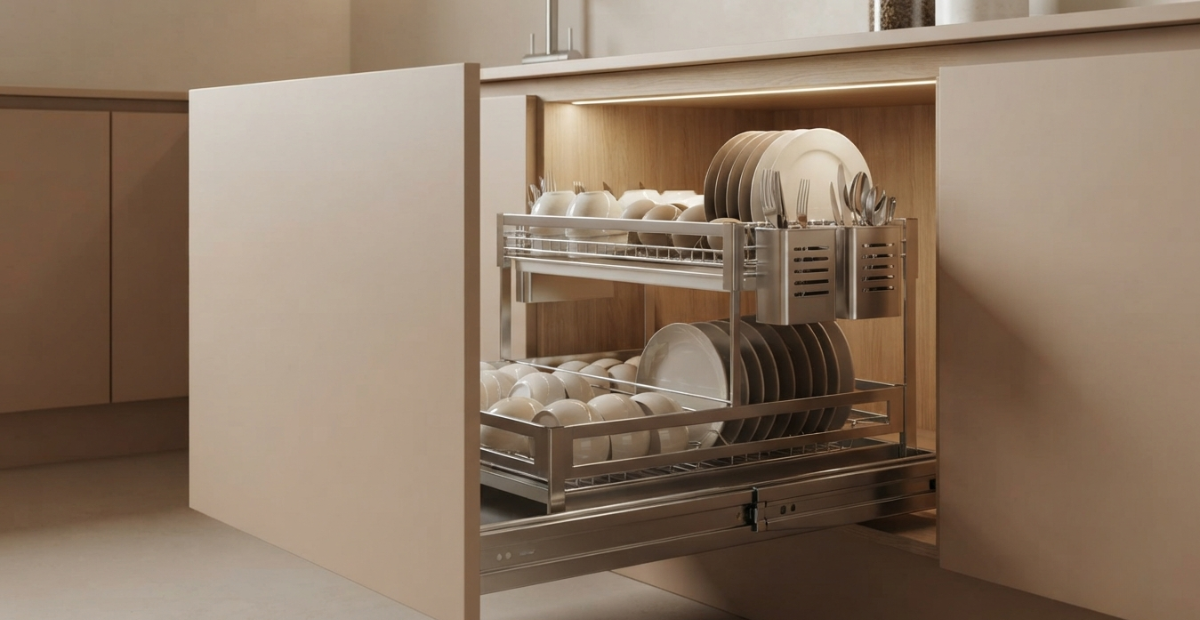 Best Dish Rack for Kitchen: Smart Storage Tips & Guide 2 premium stainless steel dish drainer bd.png