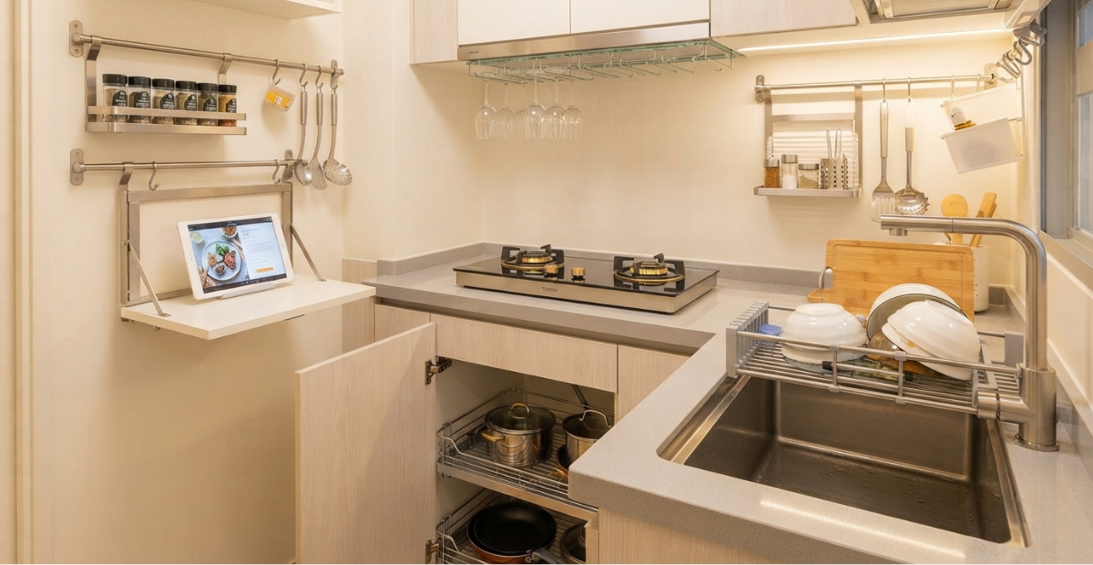 25 Brilliant Ideas for Small Kitchens Save Space 1 25 Brilliant Ideas for Small Kitchens to Save Space Today