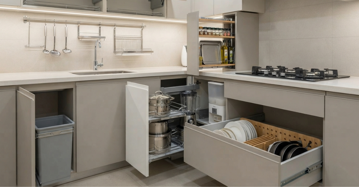 Hidden Kitchen Storage Ideas to Maximize Every Inch Space 2 smart kitchen cabinet hardware and internal organization.jpg