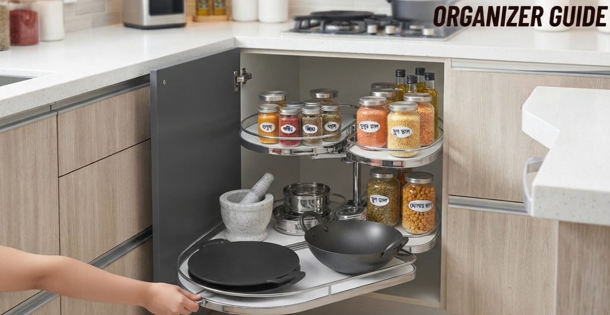 Best Rotating Cabinet Organizer Guide for Kitchens 2 smart kitchen storage bengali spice organization