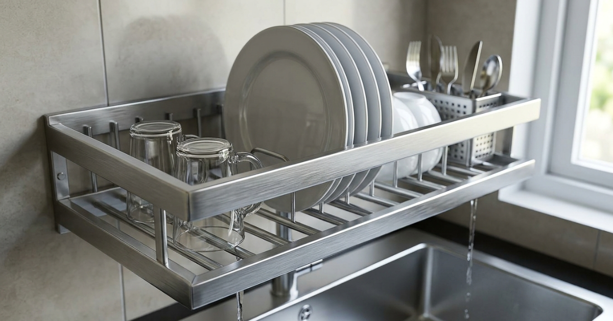 ss304 over sink dish drying rack bangladesh.png