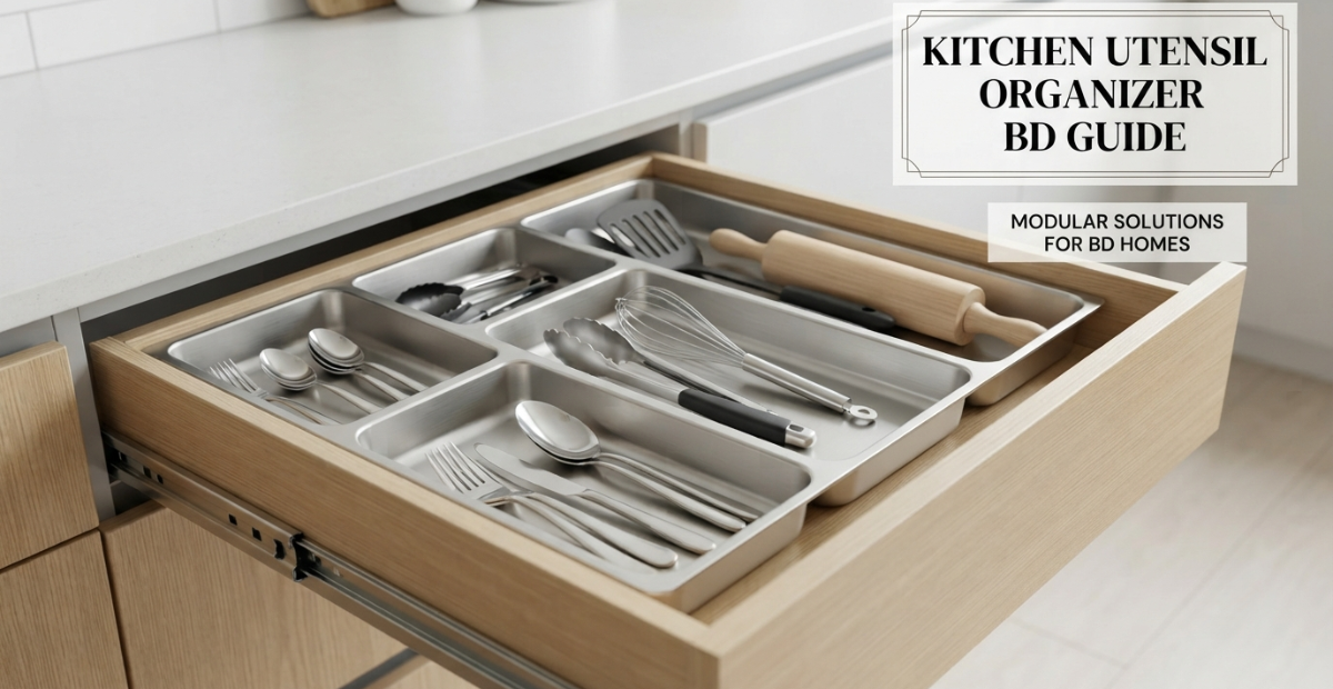 Kitchen Utensil Organizer Tray BD Guide 2 stainless steel cutlery tray best use case dhaka.jpg
