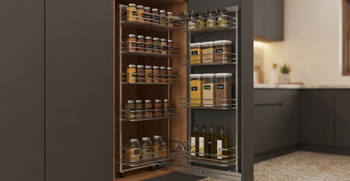 Modular Pantry Cabinets | Smart Kitchen Storage Idea BD 2 Modular Pantry Cabinets: Smart Storage BD Kitchen