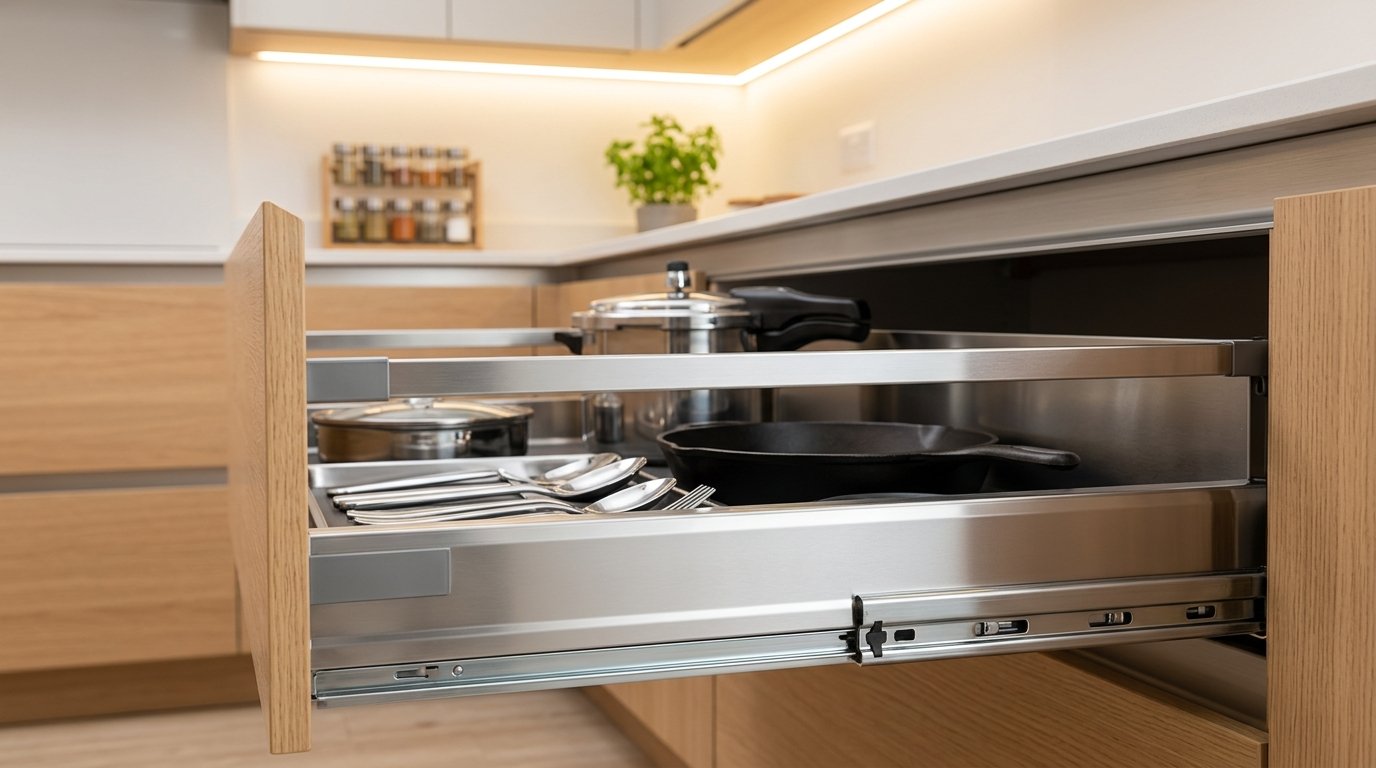 Kitchen Metal Drawer: The Smart Choice for Modern Kitchens 1 Kitchen Metal Drawer: The Smart Choice for Modern Kitchens