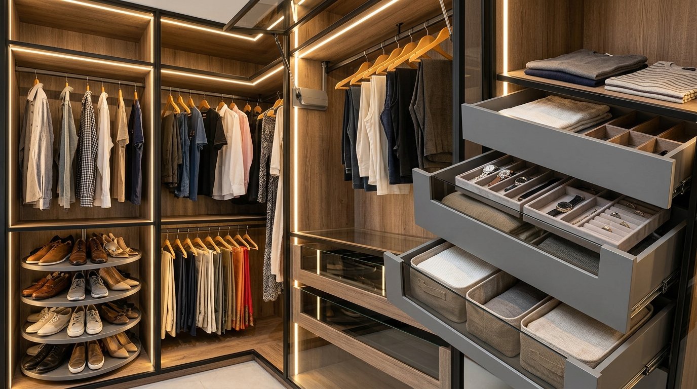 Top Walk In Closet Accessories for Better Storage at Home! 1 Top Walk-In Closet Accessories for Better Storage at Home!