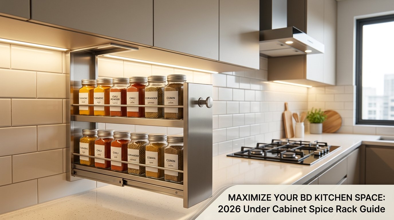 Under Cabinet Spice Rack Ideas for a Neat, Stylish Kitchen