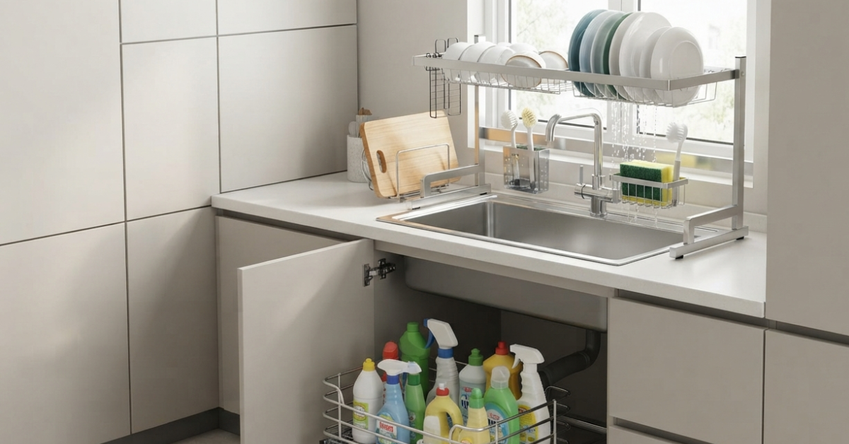 Best Sink Organizer Rack Ideas for a Neater Kitchen Space! 2 Best Sink Organizer Rack Ideas for a Neater Kitchen Space!