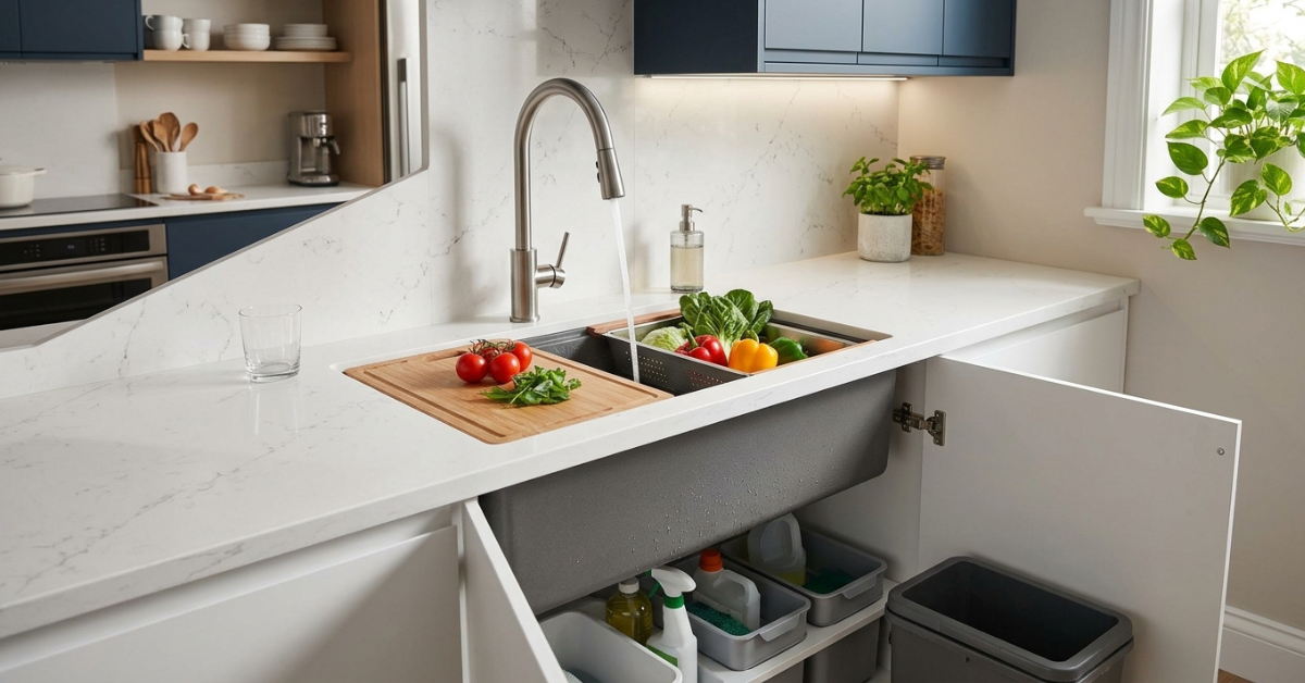 Modern Kitchen Sink Design Ideas for Stylish Homes in 2026 1 2026 sink trends: Workstation hubs and matte finishes.