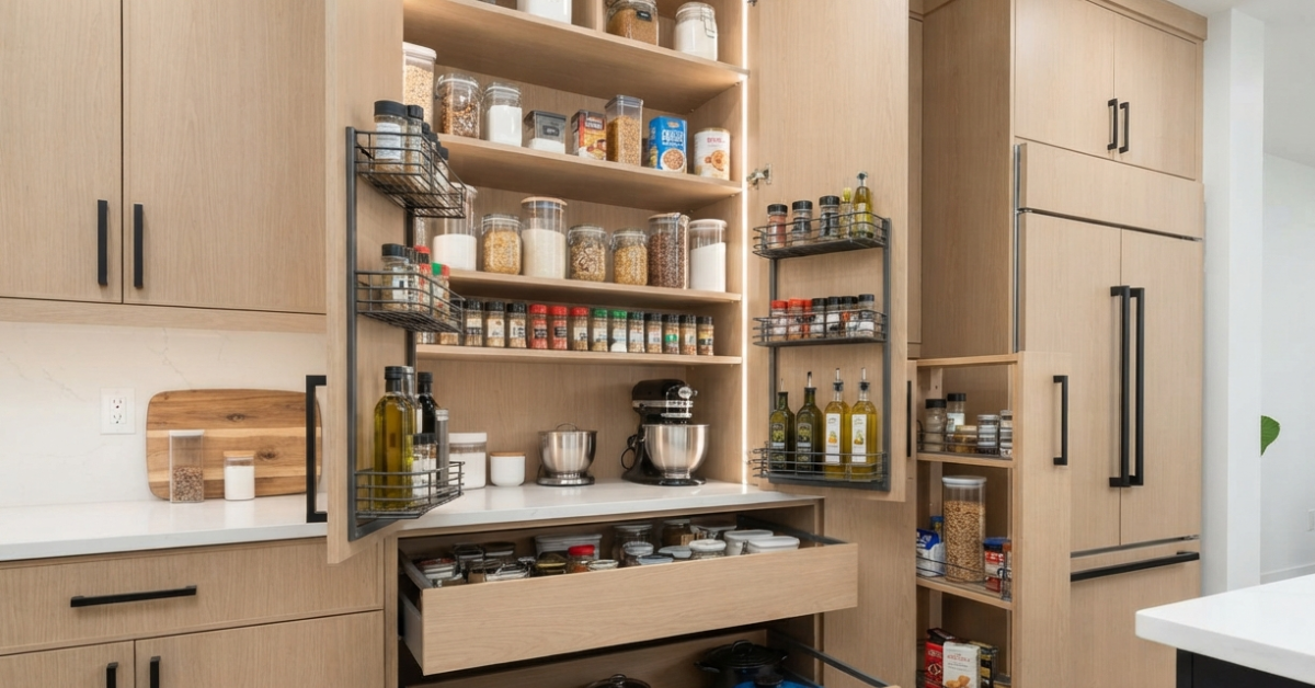 Custom Pantry Cabinets: Stylish Storage Ideas for Kitchens 1 Custom Pantry Cabinets: Stylish Storage Ideas for Kitchens