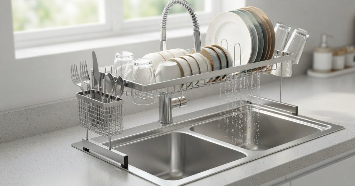 Best Drain Rack for Sink: Save Space & Keep Kitchen Neat 1 Best Drain Rack for Sink: Save Space & Keep Kitchen Neat