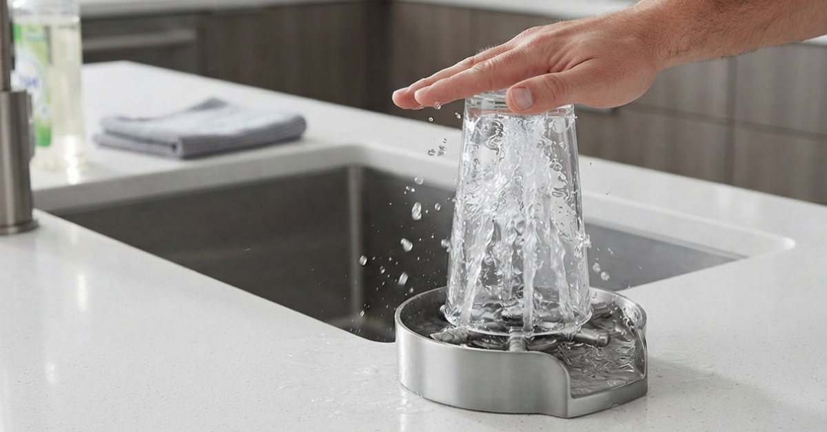 Kitchen Glass Rinser Benefits for Faster Daily Cleaning 1 Kitchen Glass Rinser Benefits for Faster Sink Cleaning (2026)