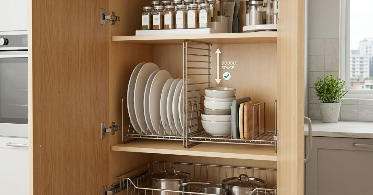 Kitchen Shelf Divider Ideas to Maximize Your Storage Space 1 Kitchen Shelf Divider Ideas to Maximize Your Storage Space