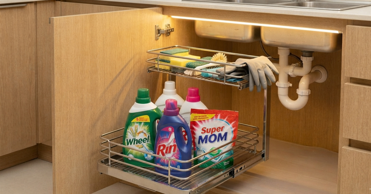 Best Under Kitchen Sink Storage Ideas for Small Kitchens 1 Best Under Kitchen Sink Storage Ideas for Small Kitchens