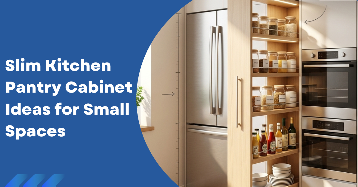 Slim Kitchen Pantry Cabinet Ideas for Small Spaces