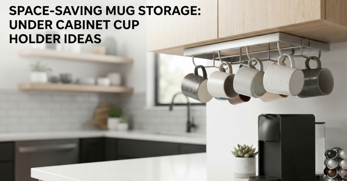 Under Cabinet Coffee Cup Holder Ideas for Modern Kitchens!